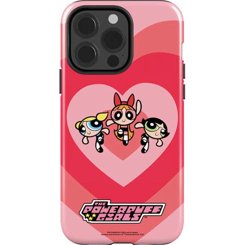 Cartoon Network Powerpuff Girls Hearts iPhone 15 Pro Impact Case